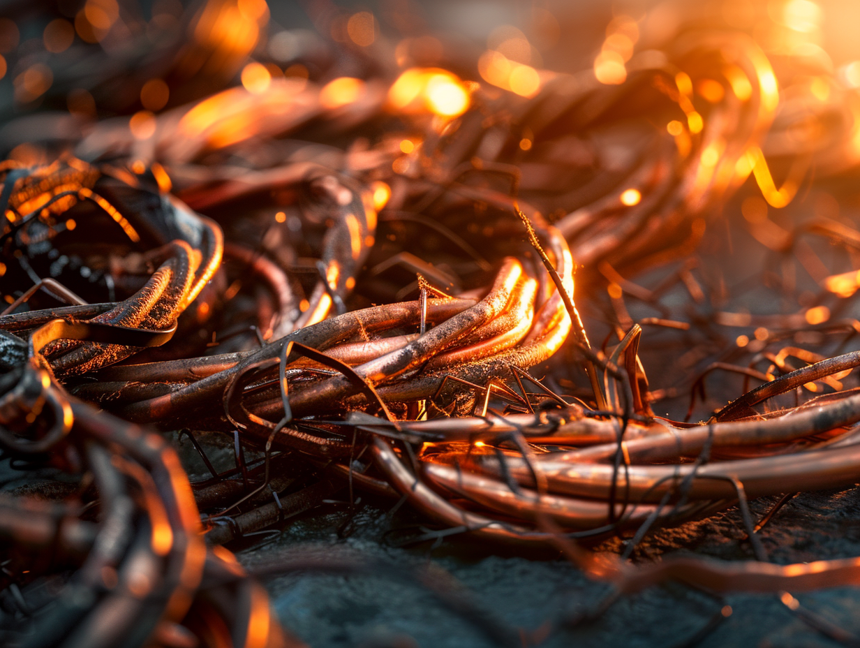 Copper wire materials from transformer recovery